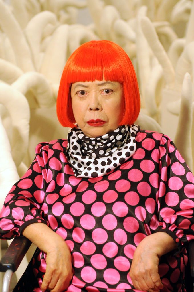 Yayoi Kusama, New York, United States, 2012 (Photo by Steve Eichner/WWD/Penske Media via Getty Images)