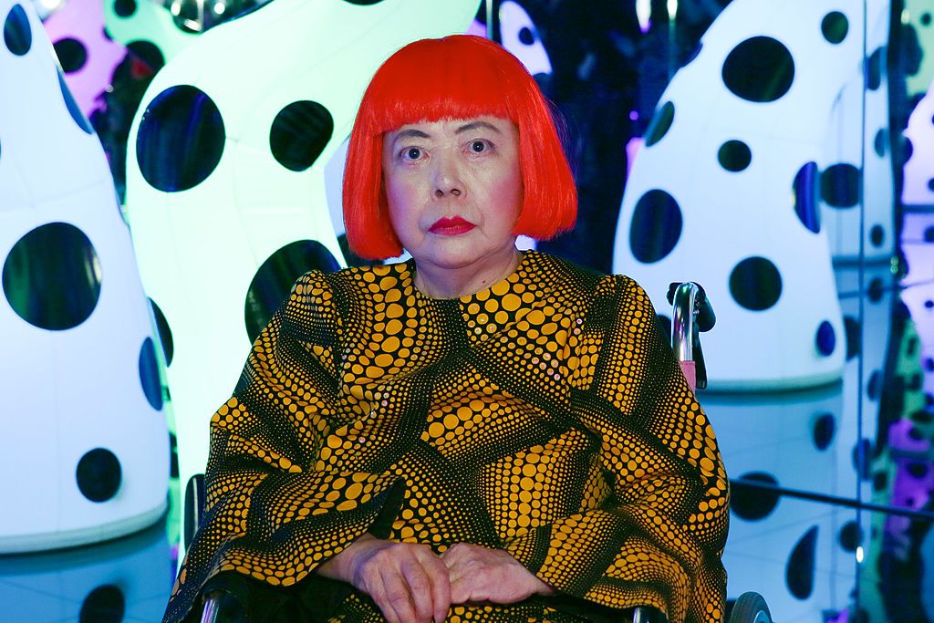 NEW YORK, NY - NOVEMBER 07:  Yayoi Kusama attends the Yayoi Kusama "I Who Have Arrived In Heaven" Exhibition Press Preview at David Zwirner Art Gallery on November 7, 2013 in New York City.  (Photo by Andrew Toth/Getty Images)