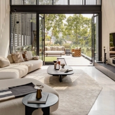The living room has a view of greenery (Photo: Pixelaw Photography and Vesthetik)