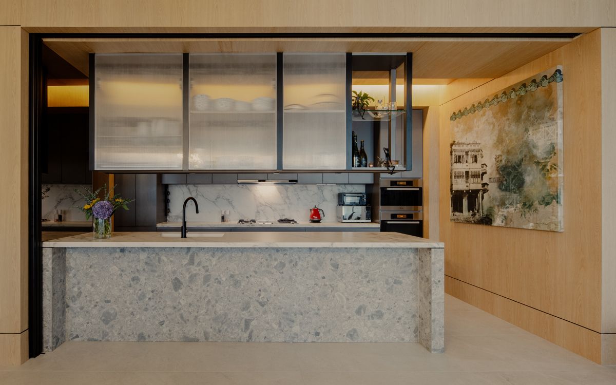 Front view of the kitchen
