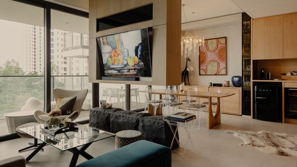 social the living area