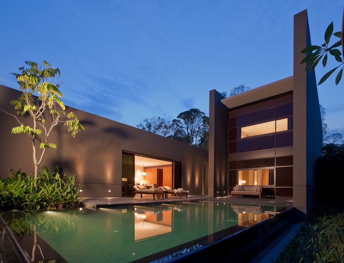 The stunning evening view of the Residences