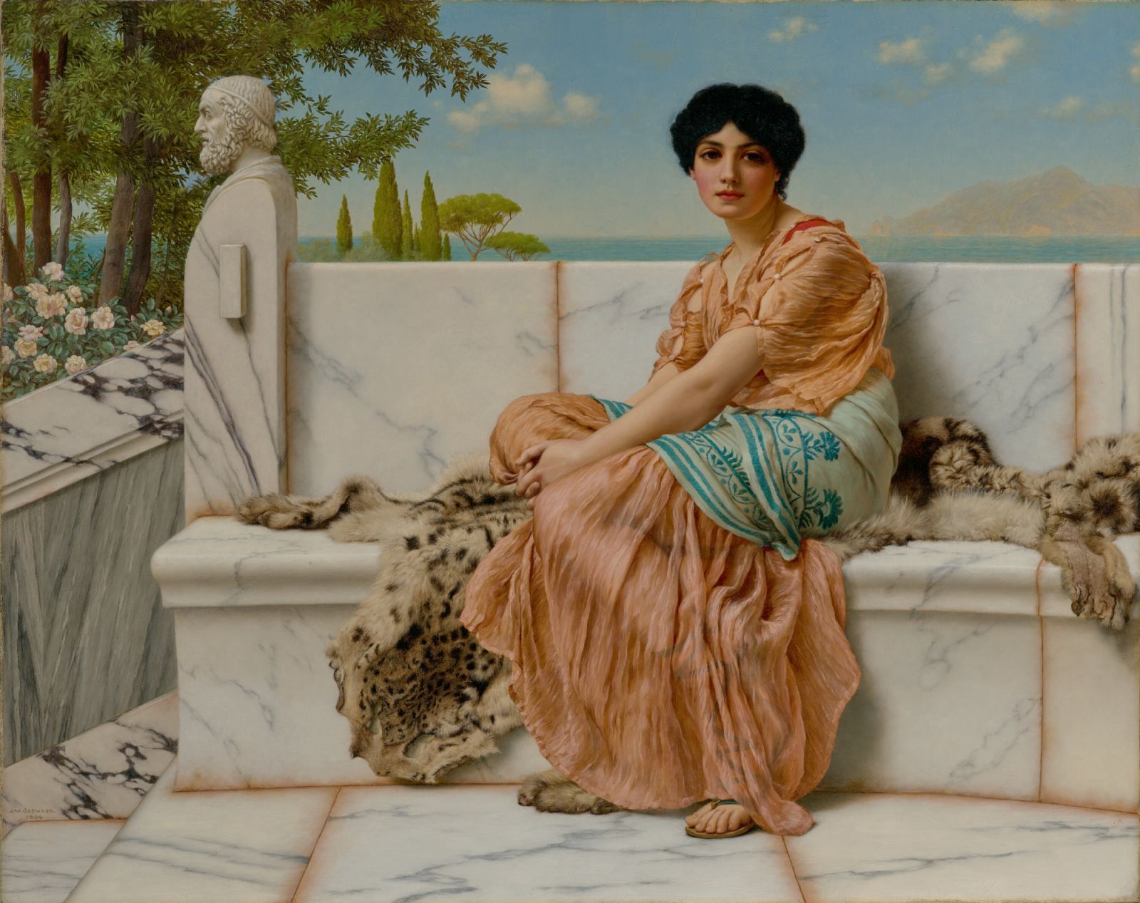 Reverie (In the Days of Sappho), 1904 by John William Godward (Photo: The J Paul Getty Museum)