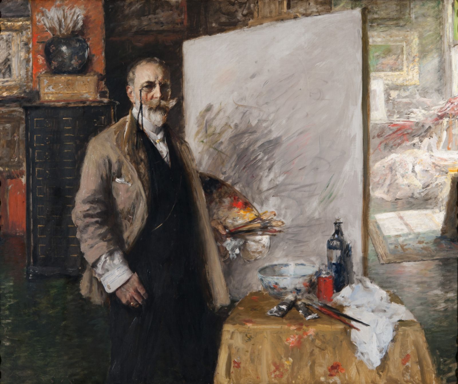 Self-portrait of American painter William Merritt Chase (Photo: Richmond Art Museum / WikiCommons)