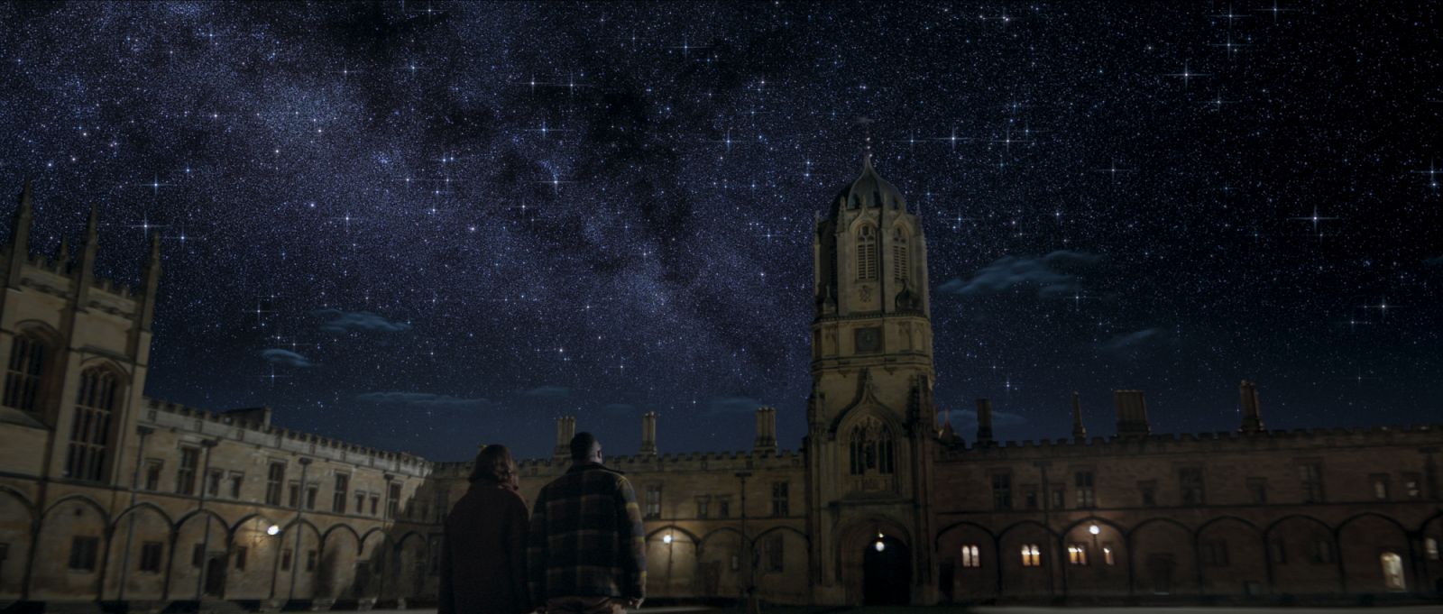 3 Body Problem. (L to R) Eiza González as Auggie Salazar, Jovan Adepo as Saul Durand in episode 101 of 3 Body Problem. Cr. Courtesy of Netflix © 2023