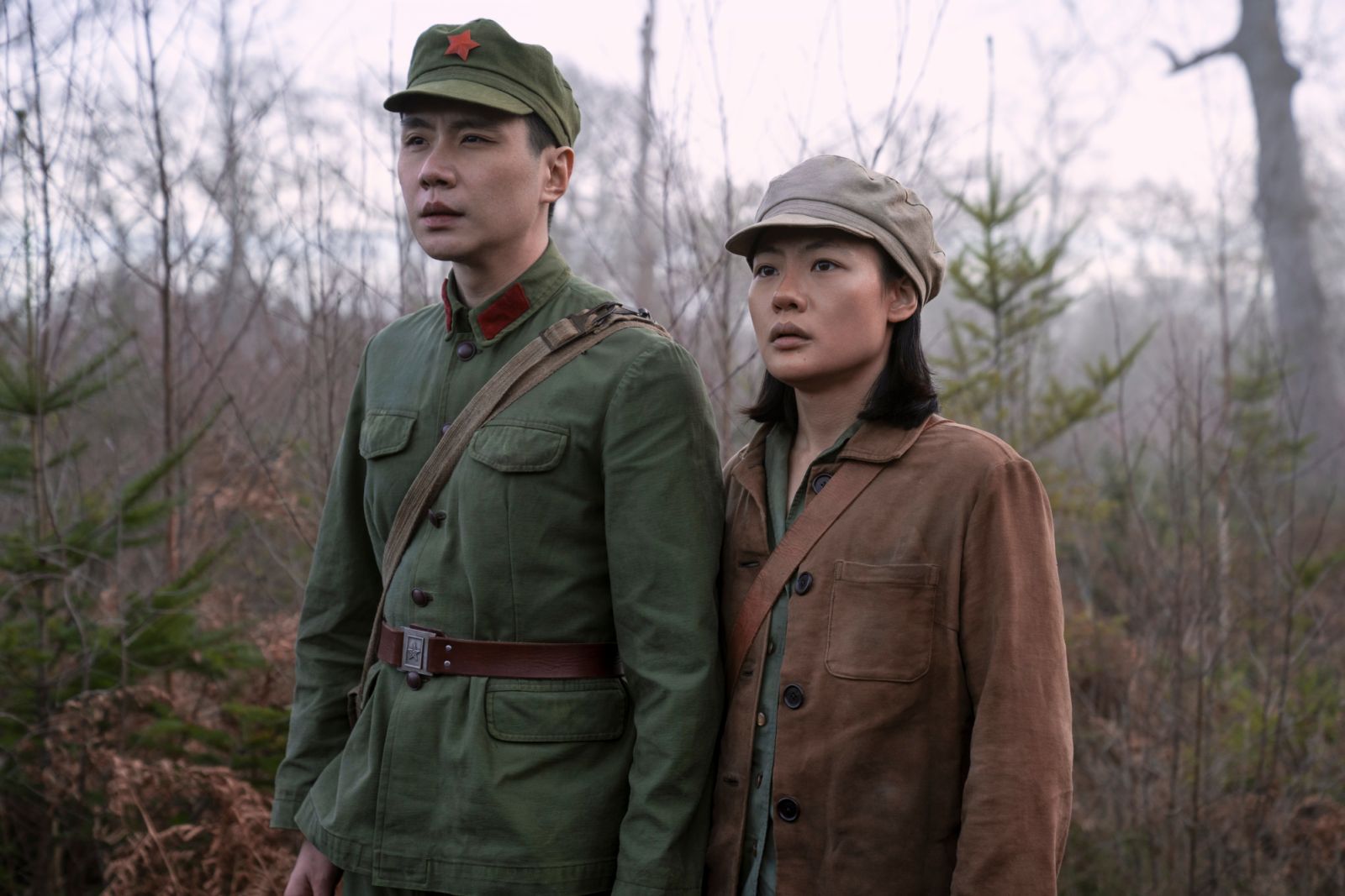 3 Body Problem. (L to R) Yu Guming as Yang Weining, Zine Tseng as Young Ye Wenjie in episode 102 of 3 Body Problem. Cr. Ed Miller/Netflix © 2024
