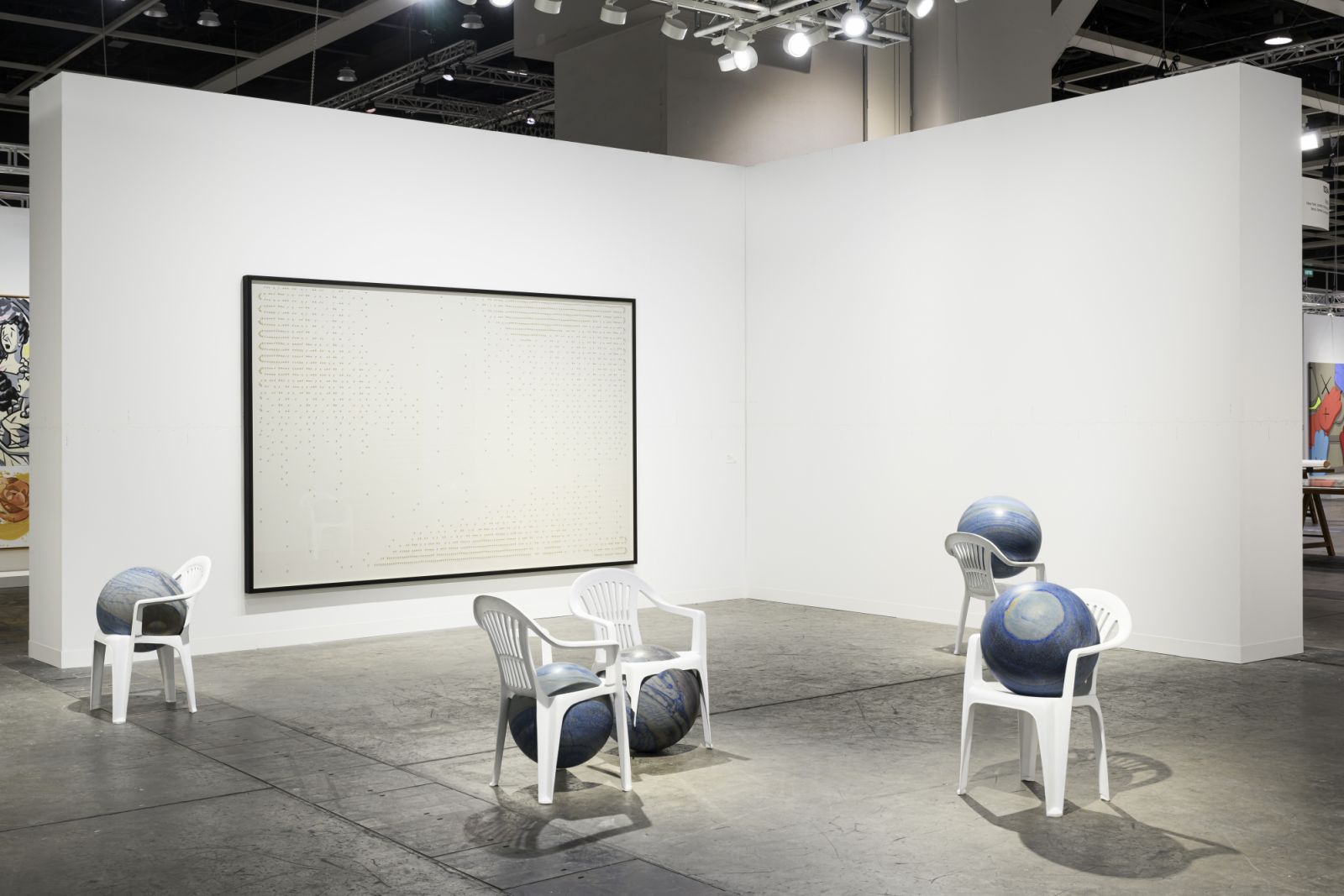 Installation view of Pace Gallery's booth at Art Basel Hong Kong 2024 (Photo: Cow Lau courtesy Pace Gallery)