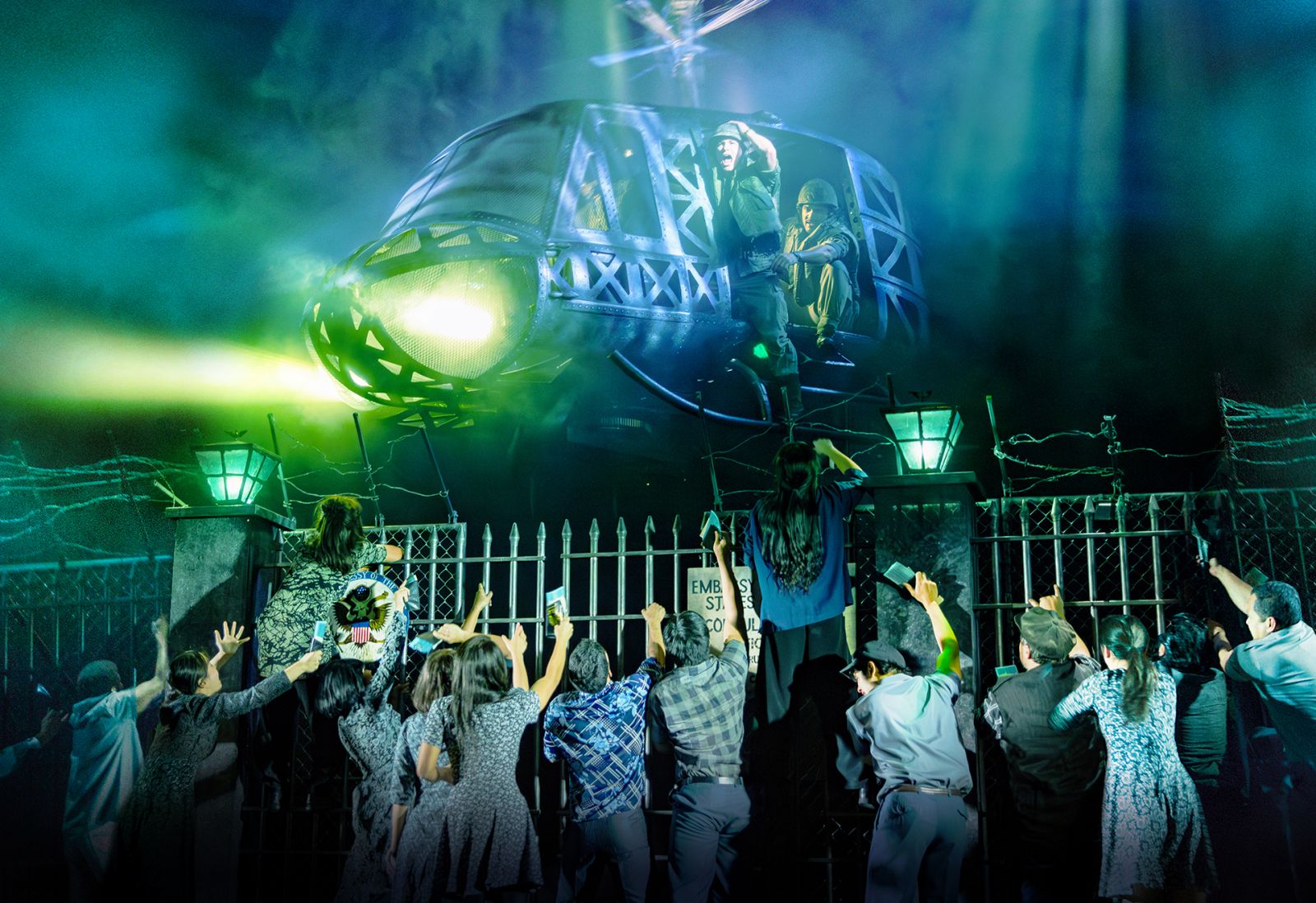 The helicopter scene in ‘Miss Saigon’ (Photo: Daniel Boud)