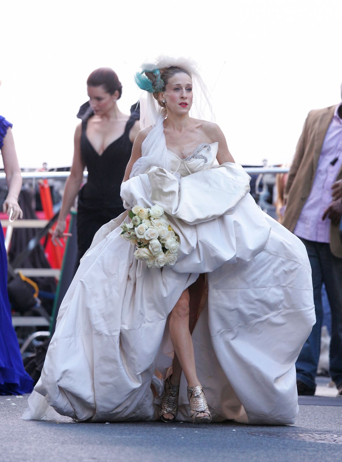 NEW YORK - OCTOBER 12: Sarah Jessica Parker on the set of "Sex and the City: The Movie" on October 12, 2007 in New York City. (Photo by James Devaney/WireImage)