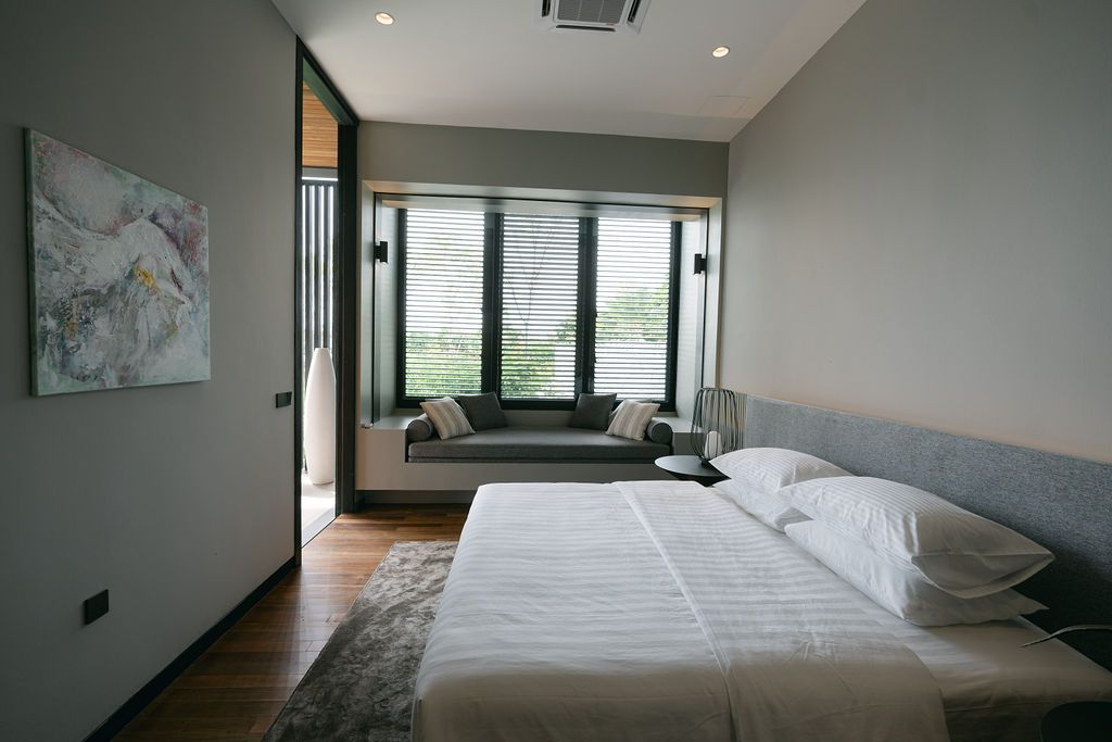 Bedrooms look out to the vista
