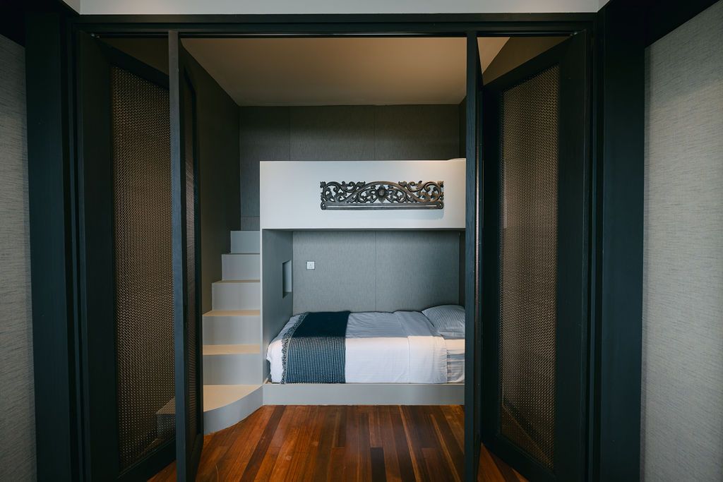 A chic take on bunk beds for the kids