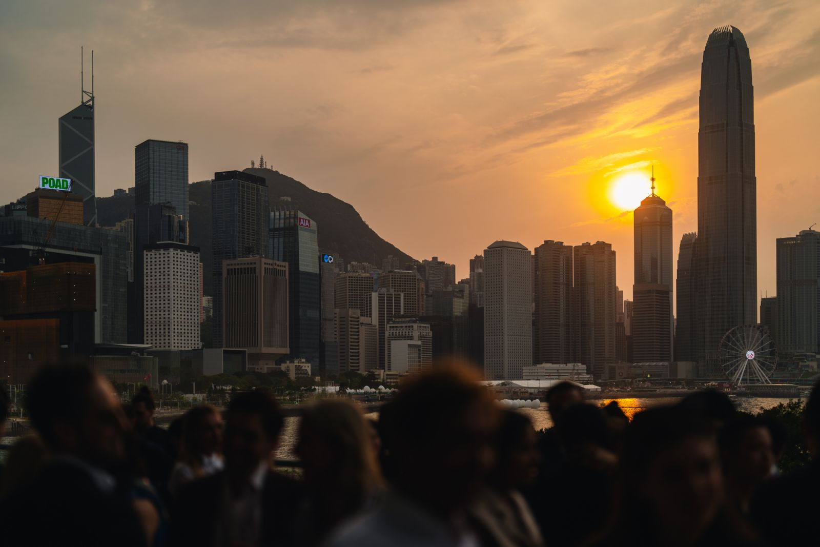 Alan Lau hosted a sunset cocktail on the first public opening day of Art Basel Hong Kong