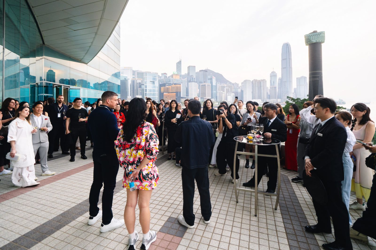 Guests attend Alan Lau and Art Basel Hong Kong's Sunset cocktail event