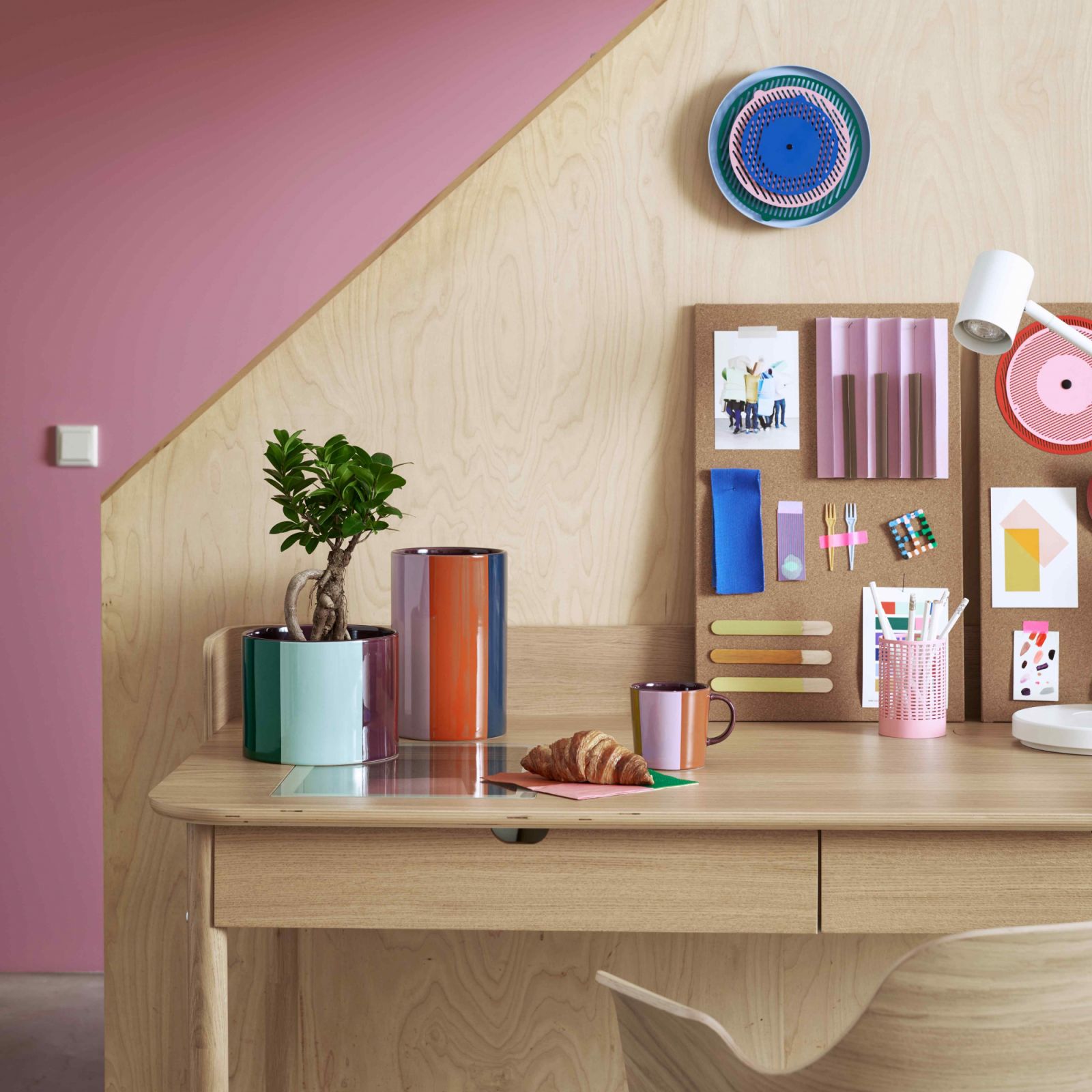The Ikea Tesammans wall clock is also a moving art piece