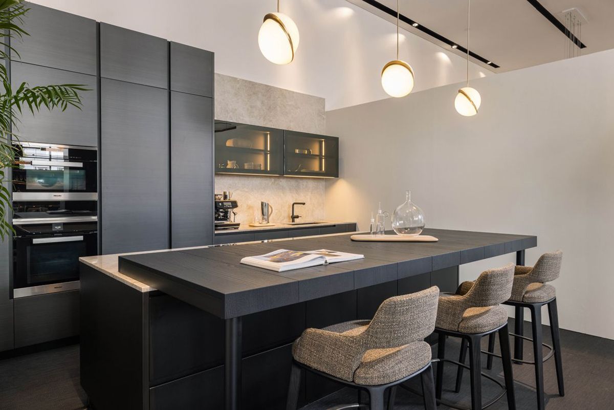 An intimate dining area at the newly refurbished Space Furniture showroom