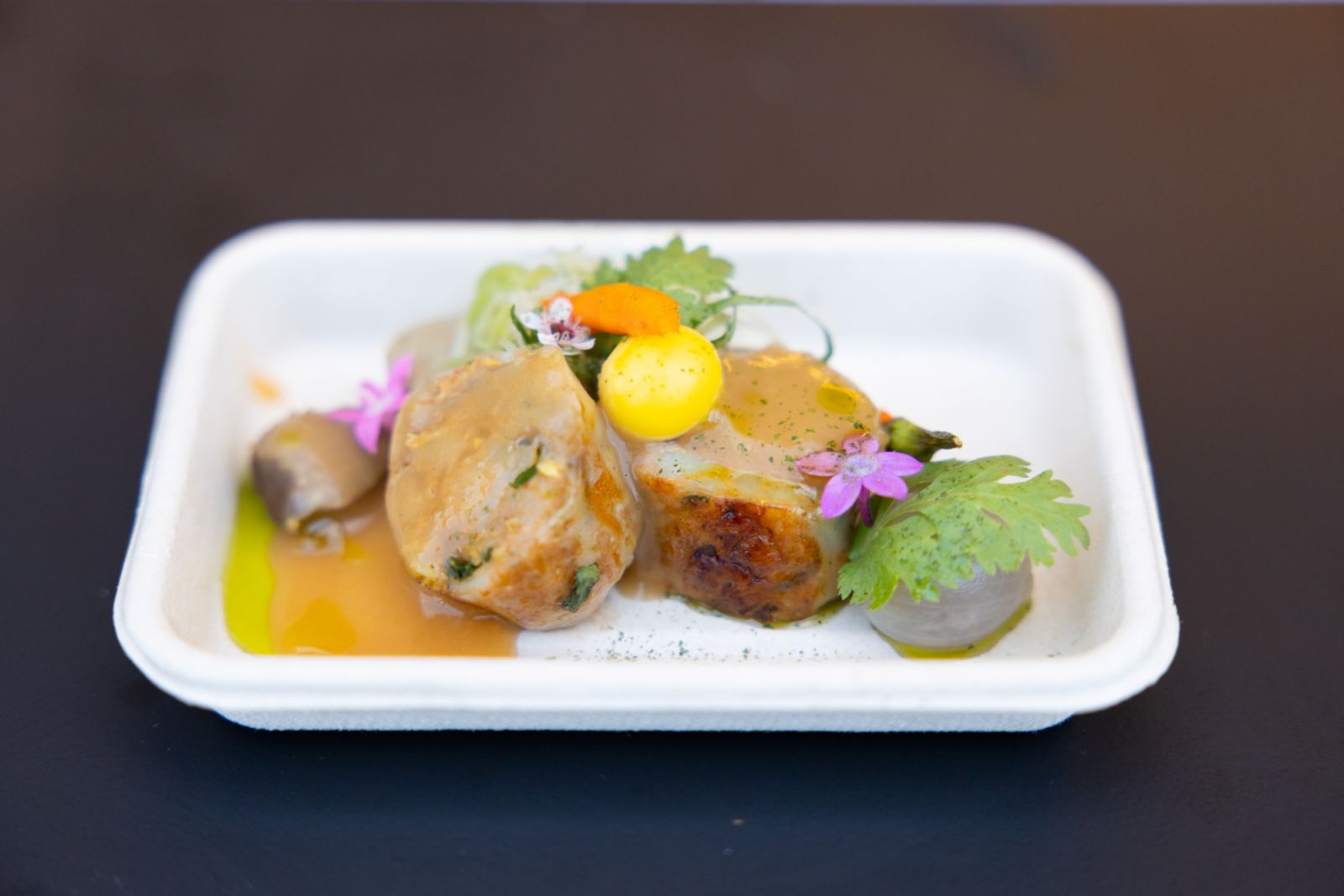Isan-style spicy deconstructed chicken stew จาก Mok