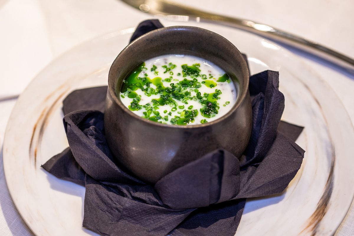 The cauliflower and truffle soup