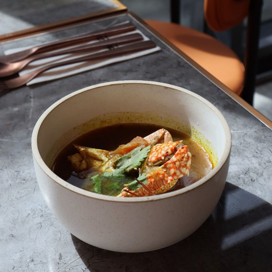 Crab rassam (Photo: Instagram / @gingerbybh)
