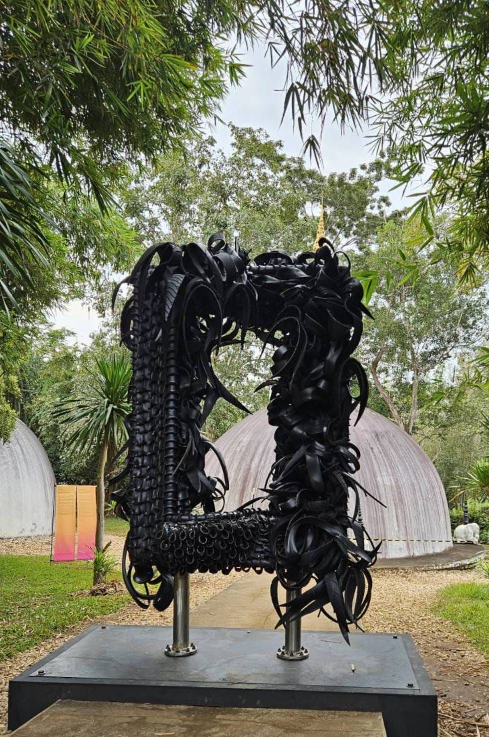 What's Not by Chakaia Booker at Thailand Biennale, Chiang Rai 2023