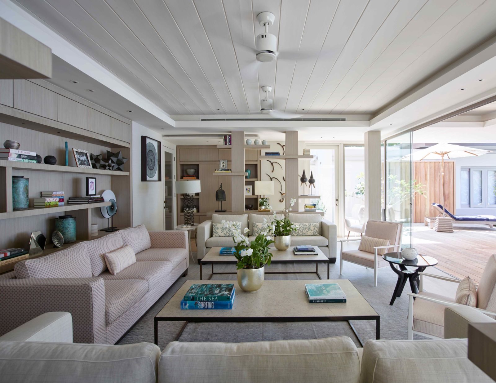 The al fresco living area that opens out to the outdoor terrace