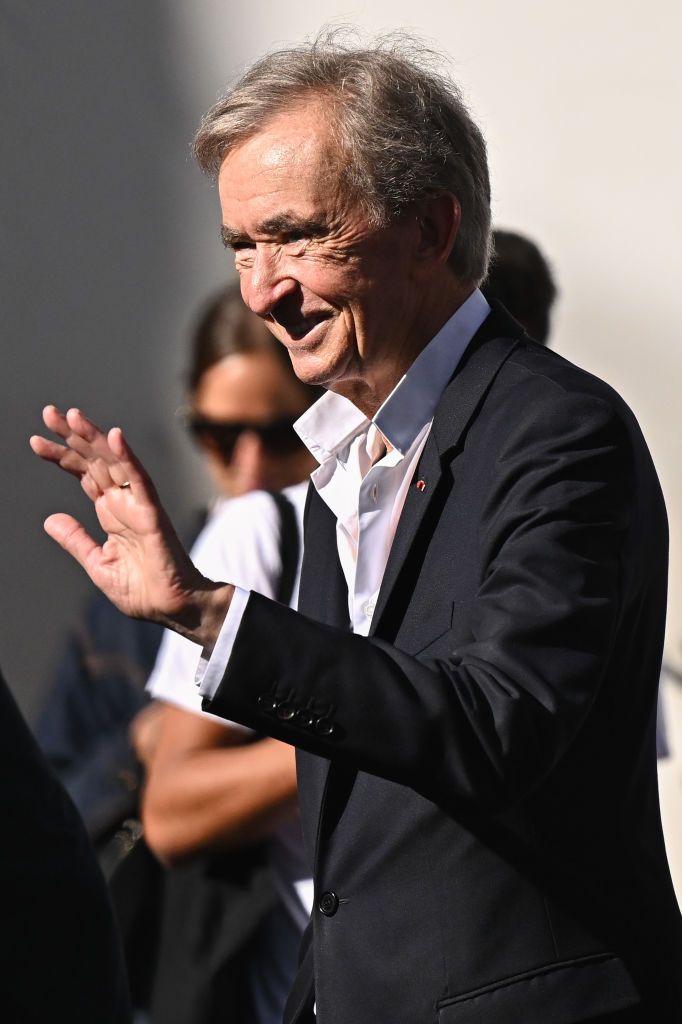 PARIS, FRANCE - OCTOBER 02: Bernard Arnault attends the Louis Vuitton Womenswear Spring/Summer 2024 show as part of Paris Fashion Week on October 02, 2023 in Paris, France. (Photo by Stephane Cardinale - Corbis/Corbis via Getty Images)