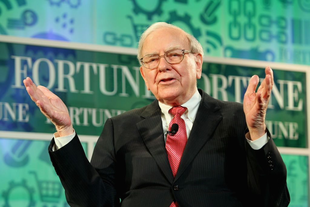 WASHINGTON, DC - OCTOBER 16: Warren Buffett speaks onstage at the FORTUNE Most Powerful Women Summit on October 16, 2013 in Washington, DC. (Photo by Paul Morigi/Getty Images for FORTUNE)
