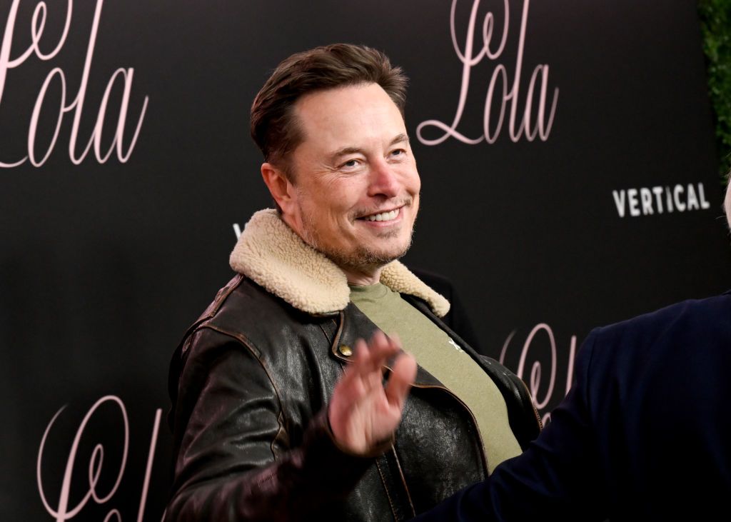 Elon Musk at the premiere of "Lola" held at the Regency Bruin Theatre on February 3, 2024 in Los Angeles, California. (Photo by Michael Buckner/Variety via Getty Images)