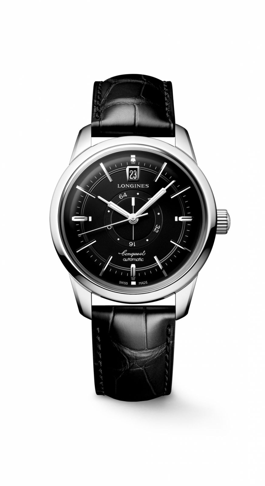 Longines Conquest Heritage Central Power Reserve with black dial