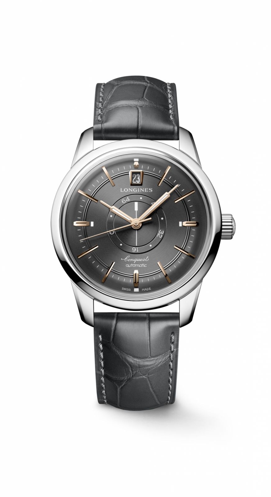 Longines Conquest Heritage Central Power Reserve with anthracite dial