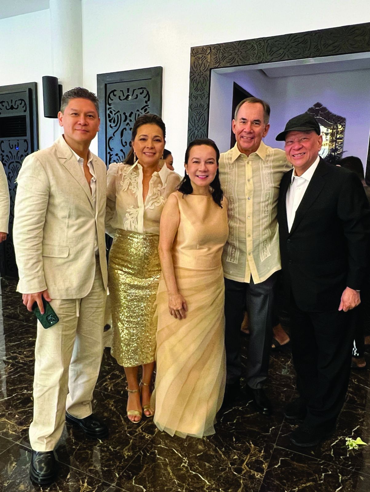 Anton San Diego, Bettina Araneta Aboitiz, Senator Grace Poe, Sabin Aboitz, Ramon Ang