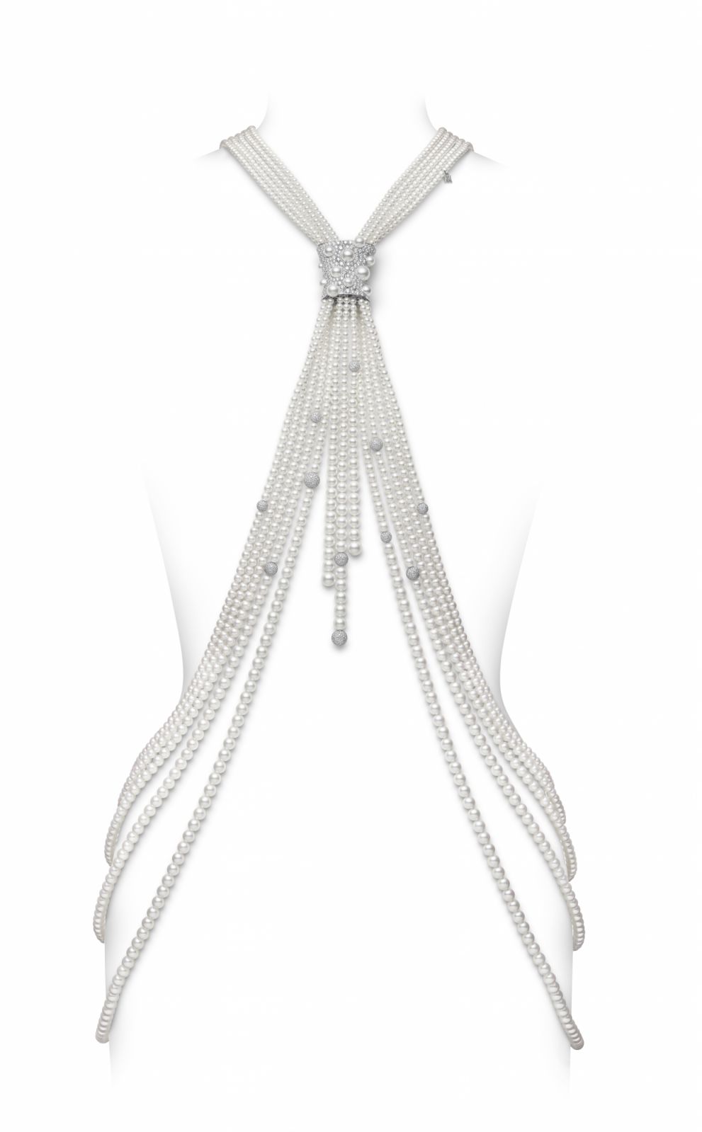 Body Jewelry珍珠流線穿戴型珠寶。（Photo: MIKIMOTO）