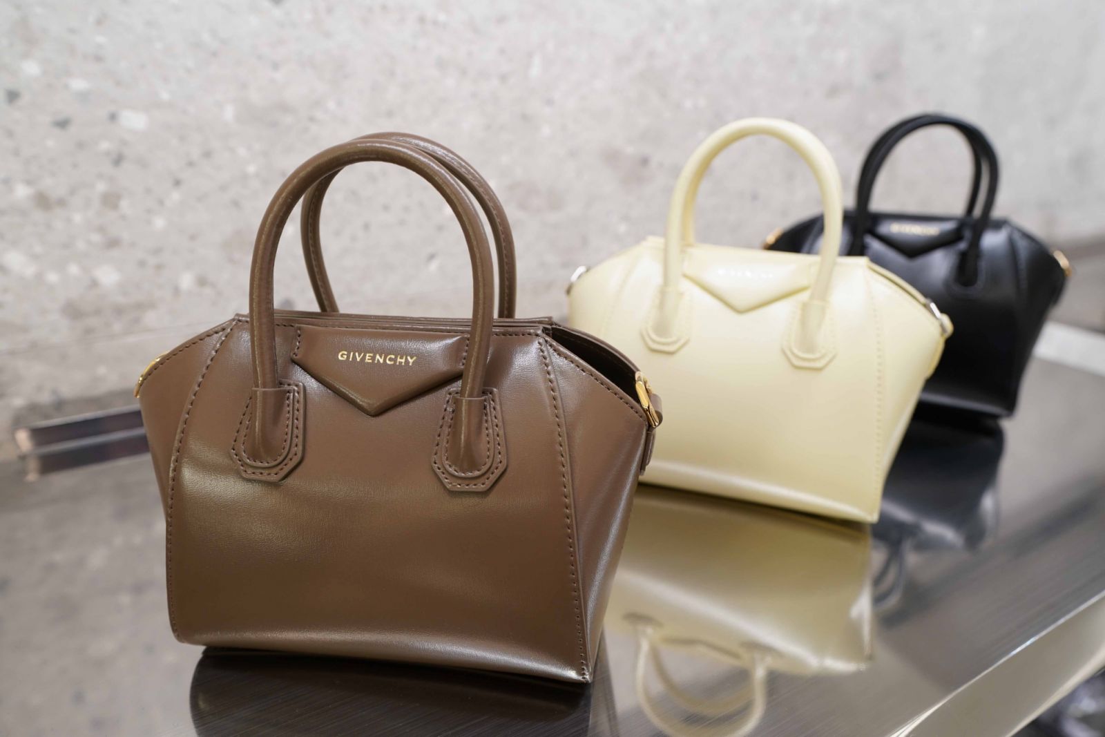 The Antigona bags in three colourways (Photo: Courtesy of Givenchy)