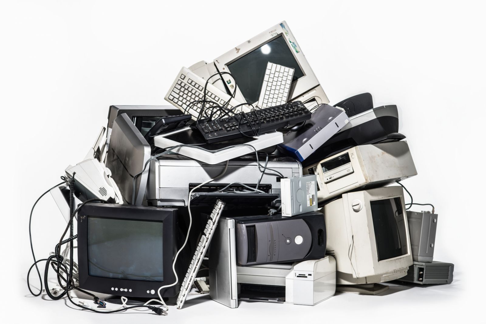 Pile of old computers