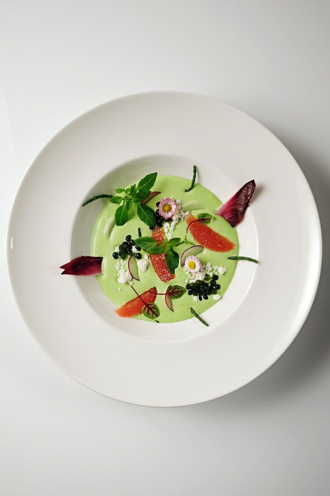 Tim's Fine Catering's chilled avocado sop