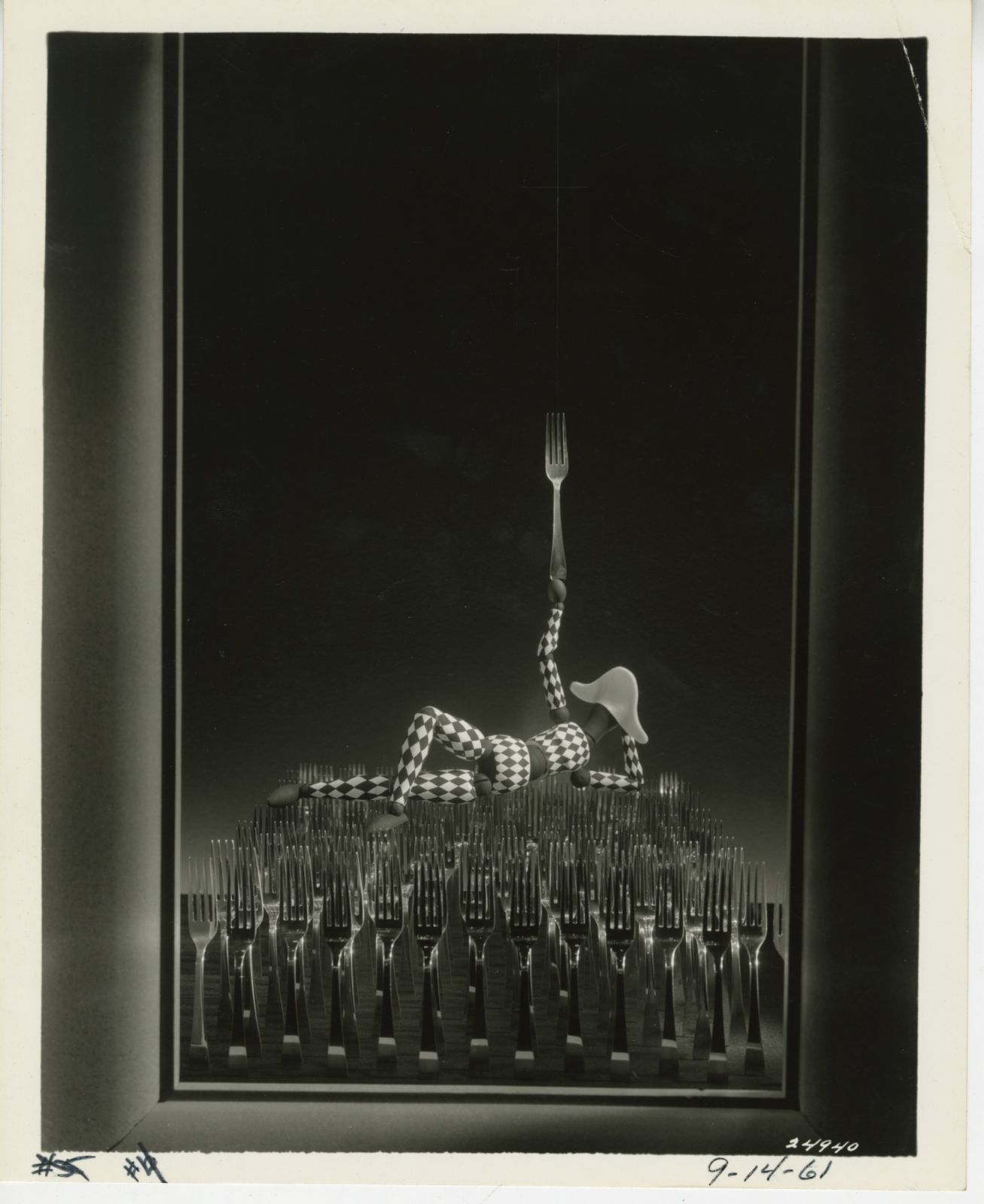 'Harlequin Forks' by Gene Moore, September 1961 (Photo: Courtesy of Tiffany & Co)