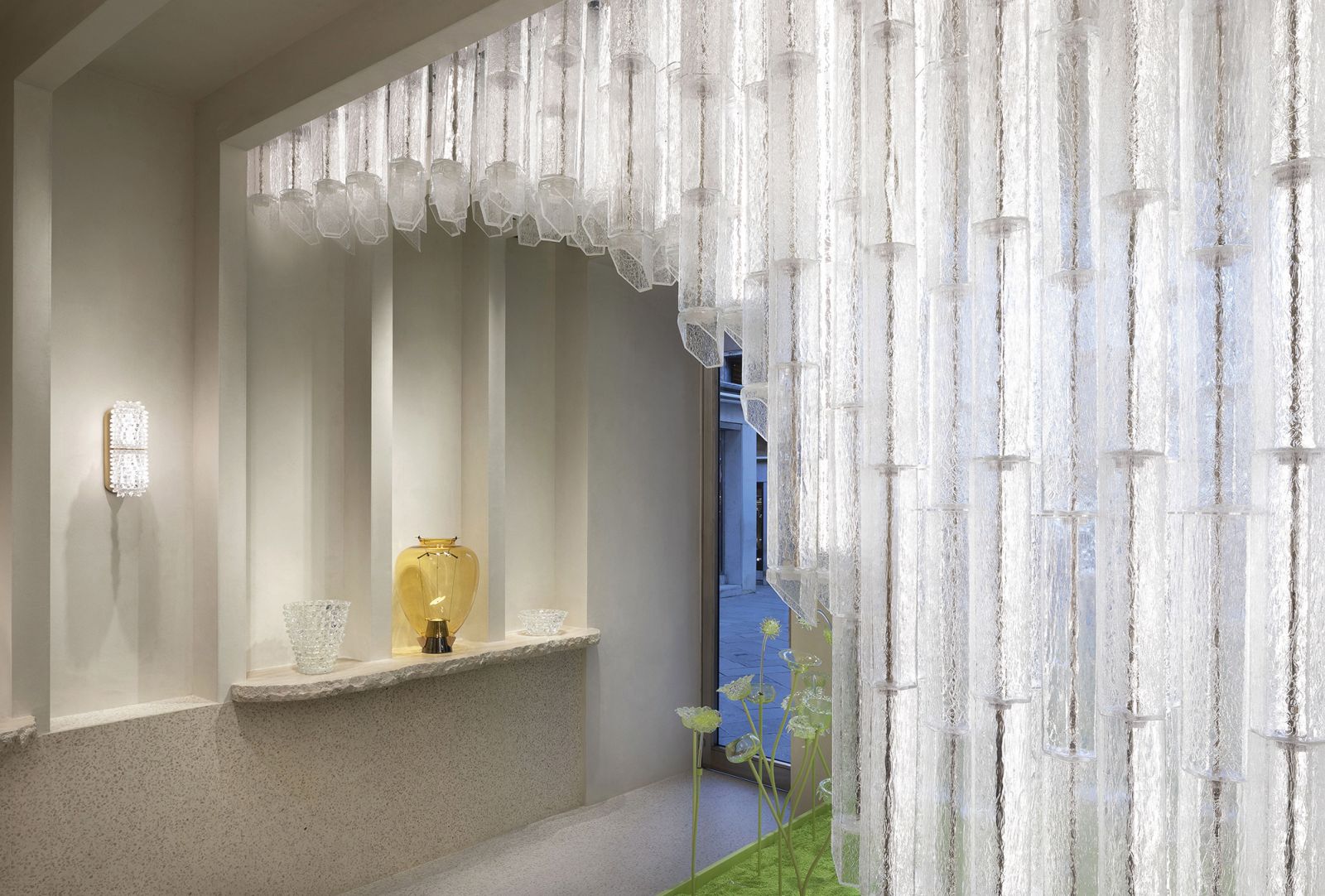 Another view of the Barovier & Toso glass boutique