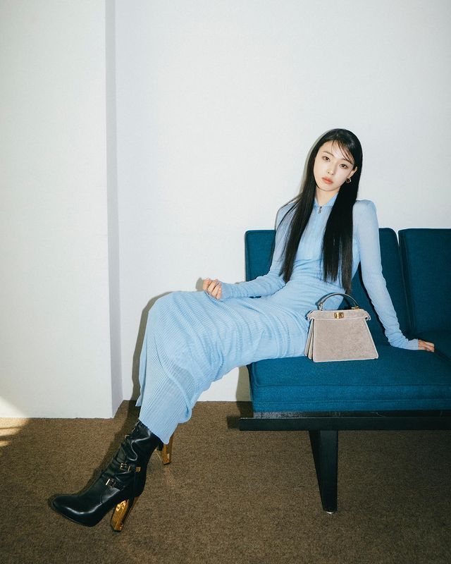 全少妮身穿Fendi造型。(Photo: Instagram @somewheregreeny)