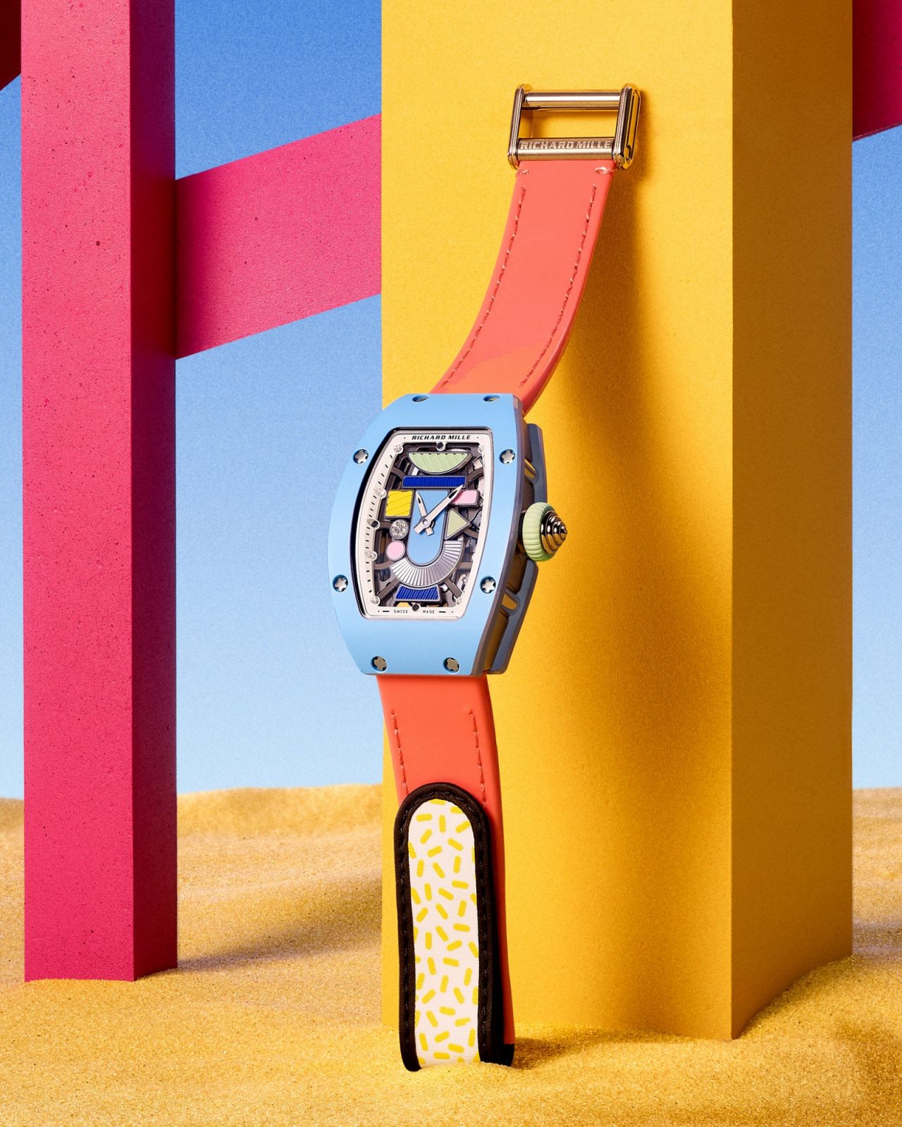 Richard Mille The RM 07-01 Coloured Ceramic in powder blue.