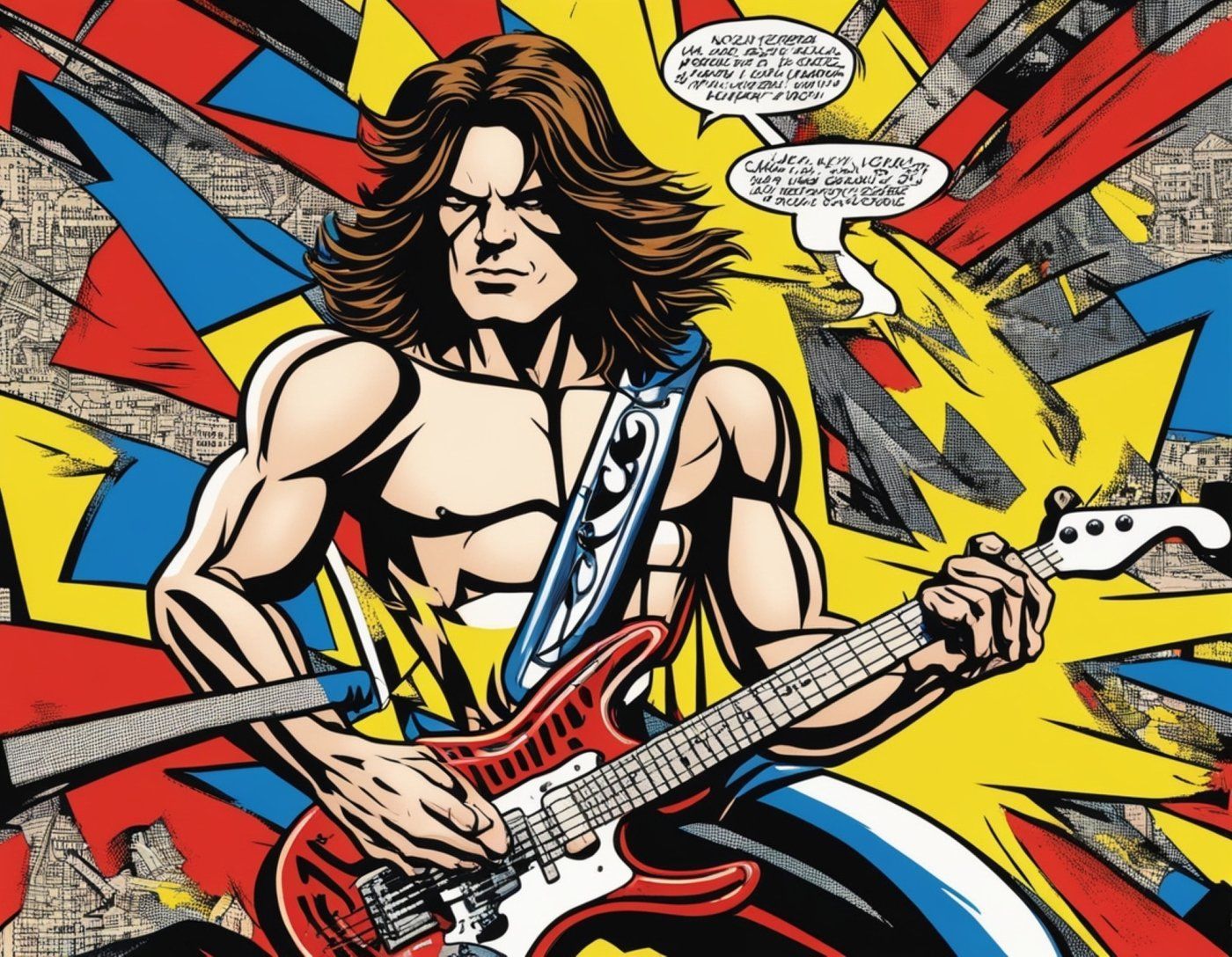 Eddie Van Halen AI image