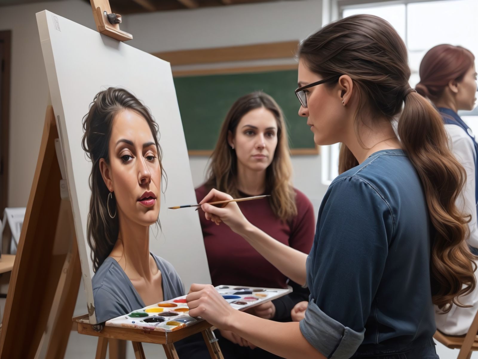AI generated image of an artist via openart.ai