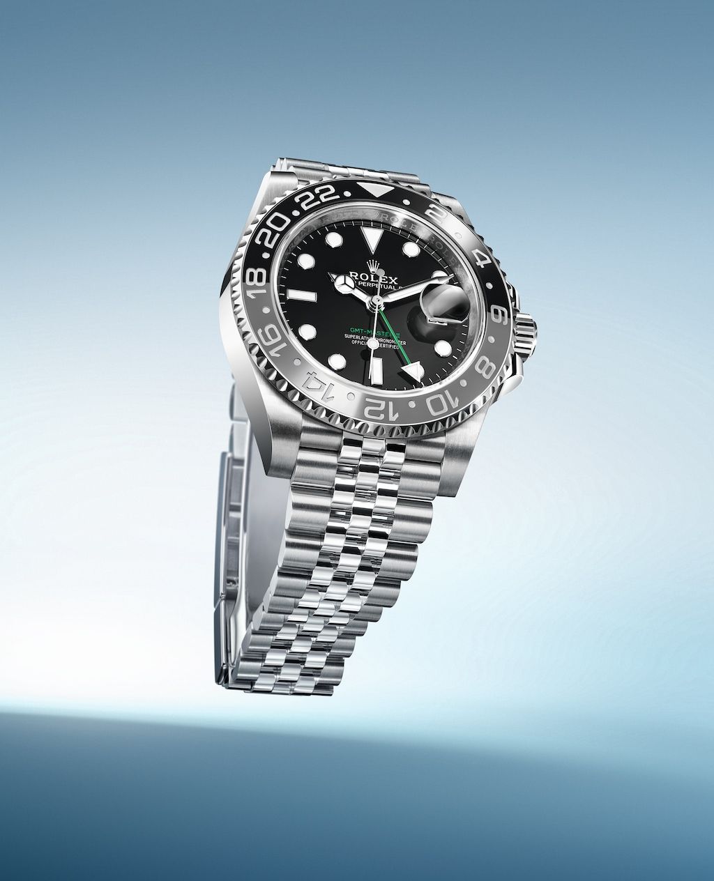 勞力士Oyster Perpetual GMT-Master II（蠔式恒動格林威治型 II）新版本，採用了黑灰色的陶質字圈。（Photo: Rolex）