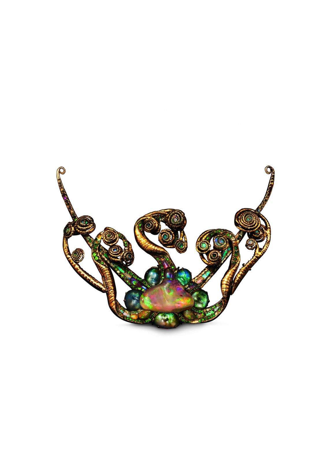 Louis Comfort Tiffany在1902年到1904年期間打造的美杜莎項鍊。（Photo: Tiffany & Co.）