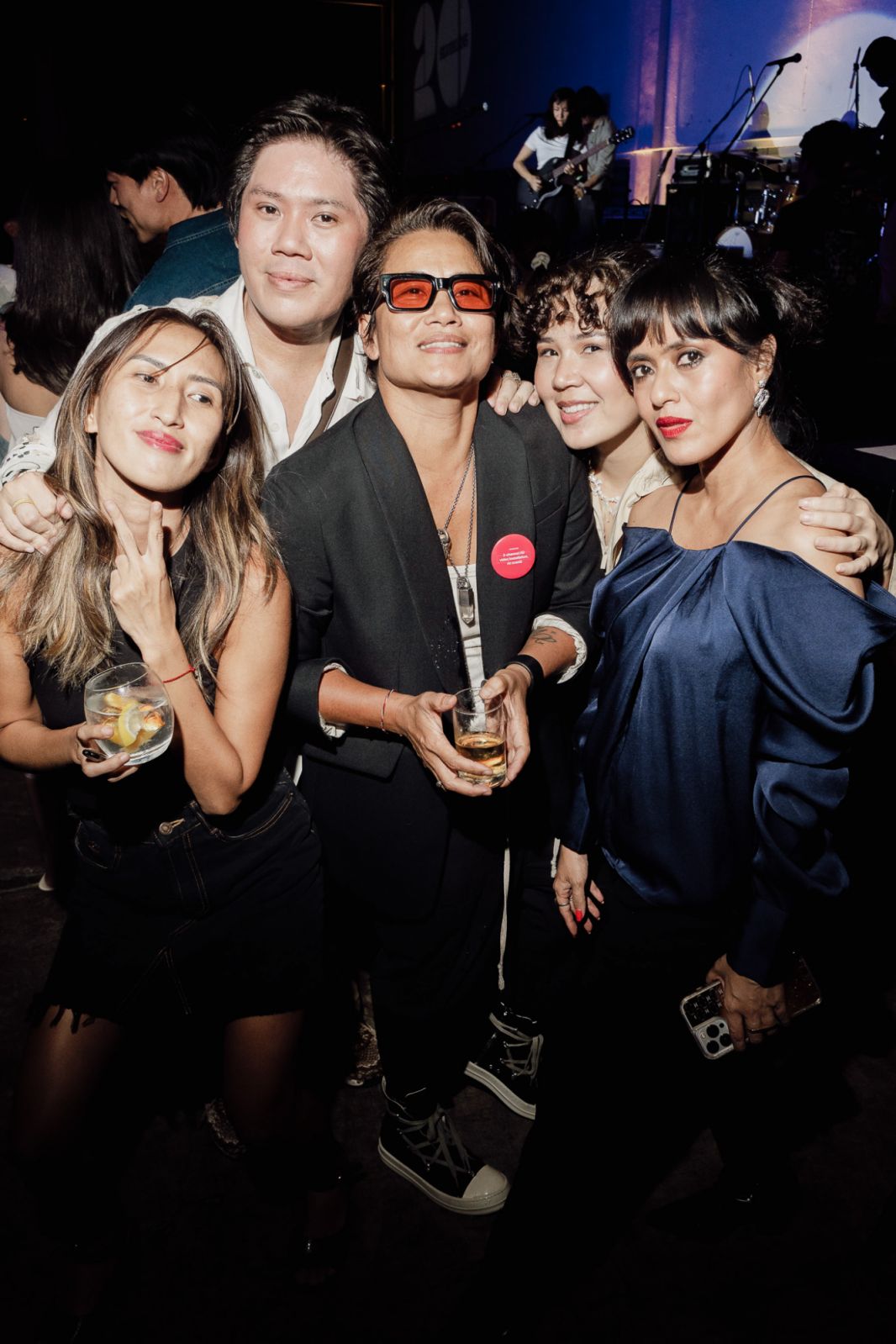 Guests in the warehouse party and private preview of ‘Markers: Silverlens @ 20’