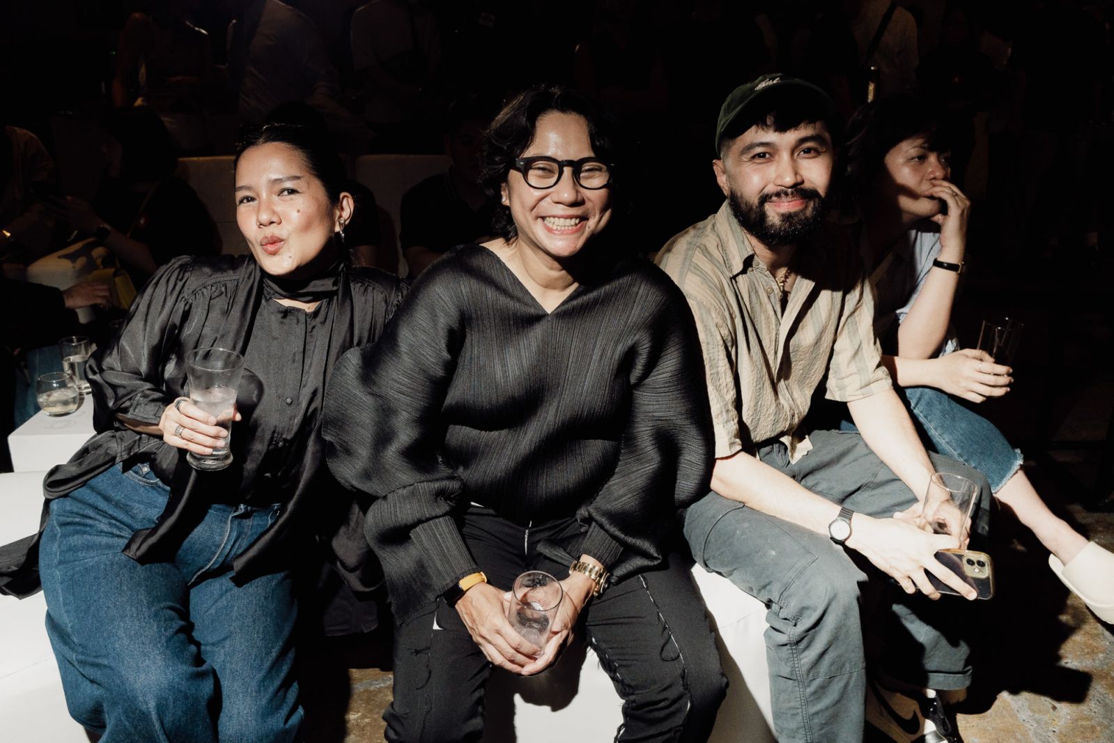 Guests in the warehouse party and private preview of ‘Markers: Silverlens @ 20’