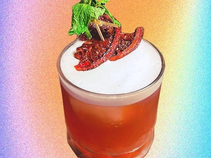 Strawberry Sour Zero-Proof Cocktails at Golden State Vegan
