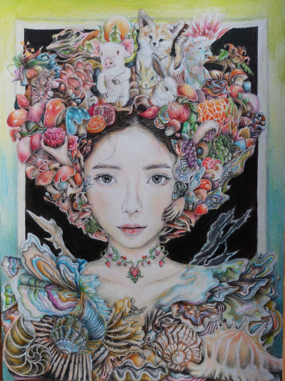 'She is beautiful nature' by Krittamet Khamprom, 17, Thailand