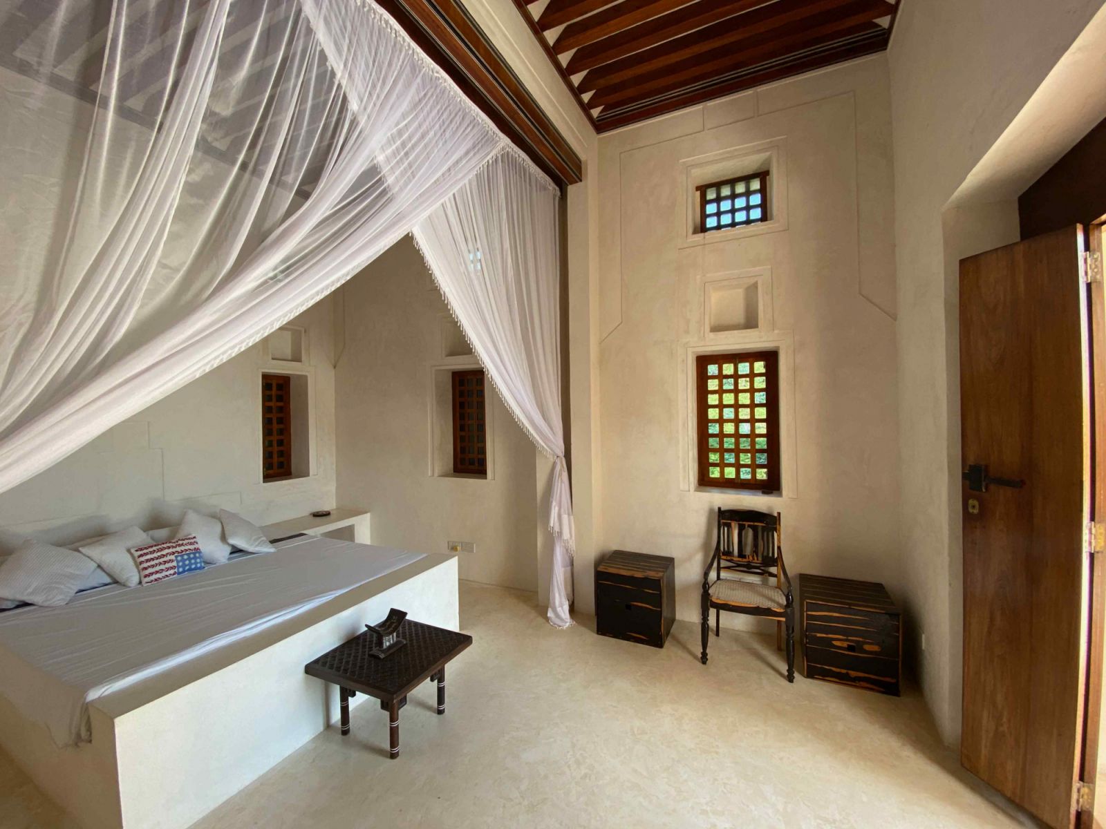 The resort-style bedroom