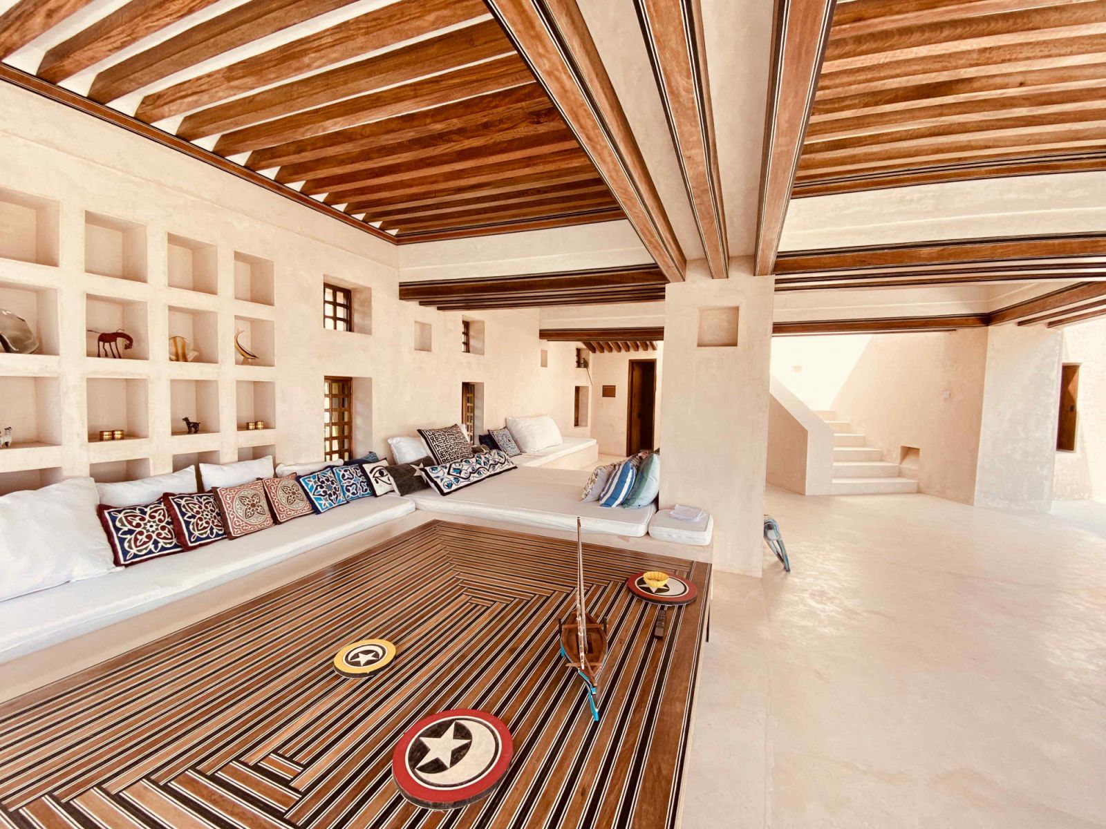 The spacious living area