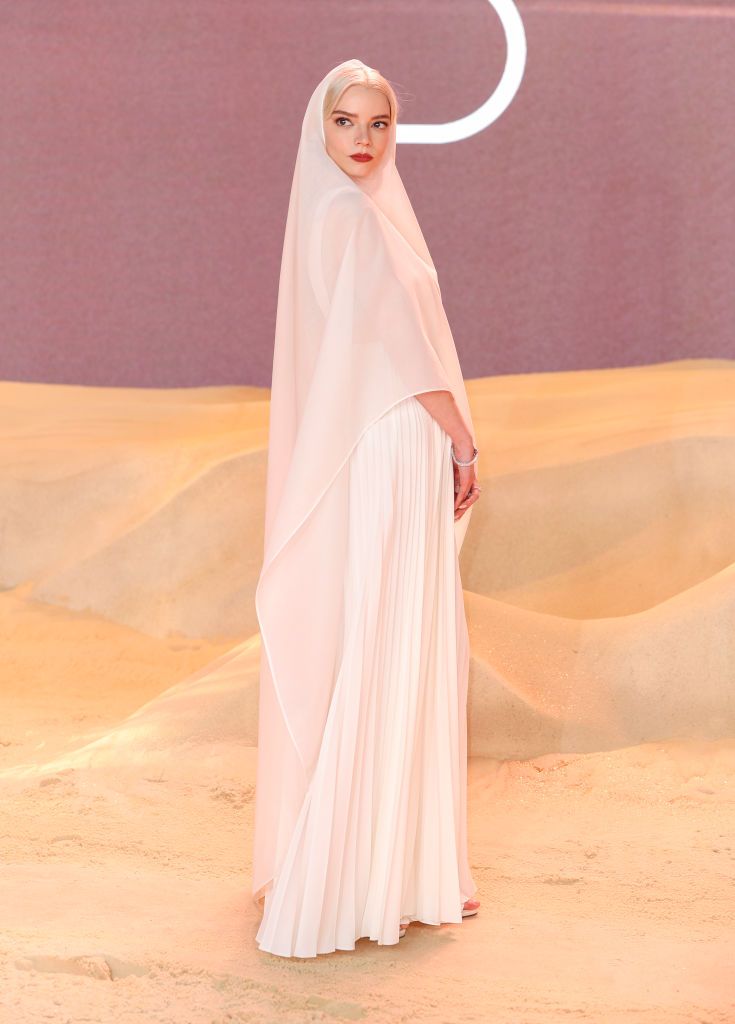 LONDON, ENGLAND - FEBRUARY 15: Anya Taylor-Joy attends the World Premiere of "Dune: Part Two" in Leicester Square on February 15, 2024 in London, England. (Photo by Mike Marsland/WireImage,)
