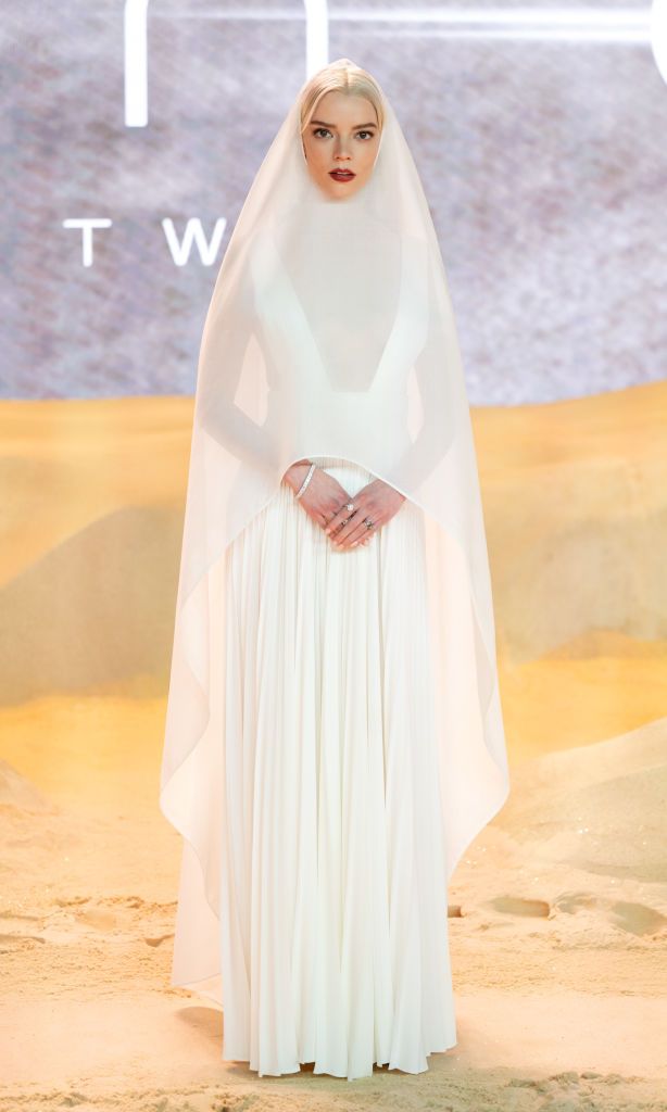 LONDON, ENGLAND - FEBRUARY 15: Anya Taylor-Joy attends the World Premiere of "Dune: Part Two" in London's Leicester Square on February 15, 2024 in London, England. (Photo by Samir Hussein/WireImage)